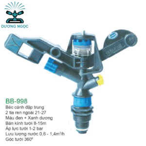 BB-998 – Béc Cánh Đập Trung 2 Tia – Phun 360°