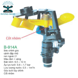 B-914A – Béc Cánh Đập Nhỏ Chỉnh Góc – Ren 21