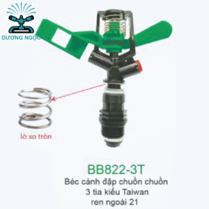 BB-822-3T – Béc Cánh Đập Chuồn Chuồn 3 Tia – Ren 21