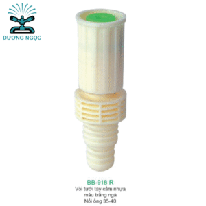 BB-918R – Vòi Phun Tưới Cầm Tay – Cán Nhựa Trắng Ngà – Nối Ống 35–40mm