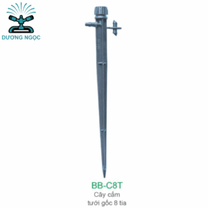 BB-C8T – Béc Bít Tưới Gốc 8 Tia, Cắm Ống PE Tiện Lợi