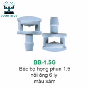 BB-1.5G – Béc Bọ Phun Sương Họng 1.5mm, Nối Ống 6ly, Màu Xám