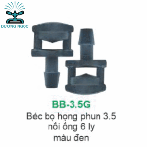BB-3.5G – Béc Bọ Phun Sương Họng 3.5mm, Nối Ống 6 Ly, Màu Đen
