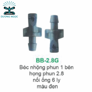 BB-2.8G – Béc Nhộng Phun Sương 1 Bên, Họng 2.8mm, Nối Ống 6 Ly