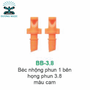 BB-3.8G – Béc Nhộng Phun Sương 1 Bên, Họng 3.8mm, Màu Cam