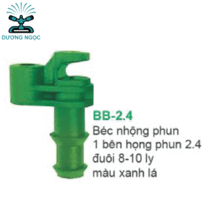 BB-2.4 – Béc Nhộng Phun Sương 1 Bên, Họng 2.4mm, Đuôi 8–10 ly