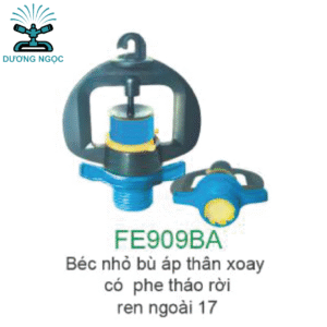 FE909BA – Béc Bù Áp Nhỏ Thân Xoay, Ren 17, Có Phe Khóa