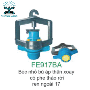 FE917BA – Béc Tưới Bù Áp, Thân Xoay Có Phe Khóa, Ren Ngoài 17