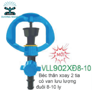 Béc Tưới Nhỏ VLL902XĐ8-10 – Béc Thân Xoay 2 Tia Có Van Lưu Lượng Đuôi 8-10