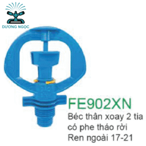 Béc Tưới Nhỏ FE902XN – Béc Thân Xoay 2 Tia Có Phe Tháo Rời, Ren Ngoài 17-21