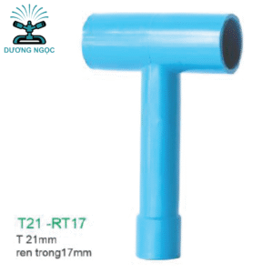 Phụ Kiện LDPE: T21-RT17 – Tê Ren Trong 17mm, Đầu Chính 21mm