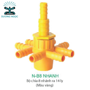 Phụ Kiện LDPE: N-B8 NHANH – Bộ Chia 8 Nhánh Ra 14mm